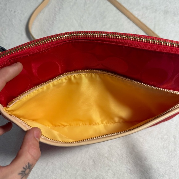 Coach Red Nylon Crossbody Bag - Picture 8 of 12